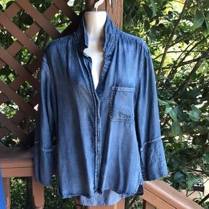 Soft denim Cloth & Stone M Shirt Blue